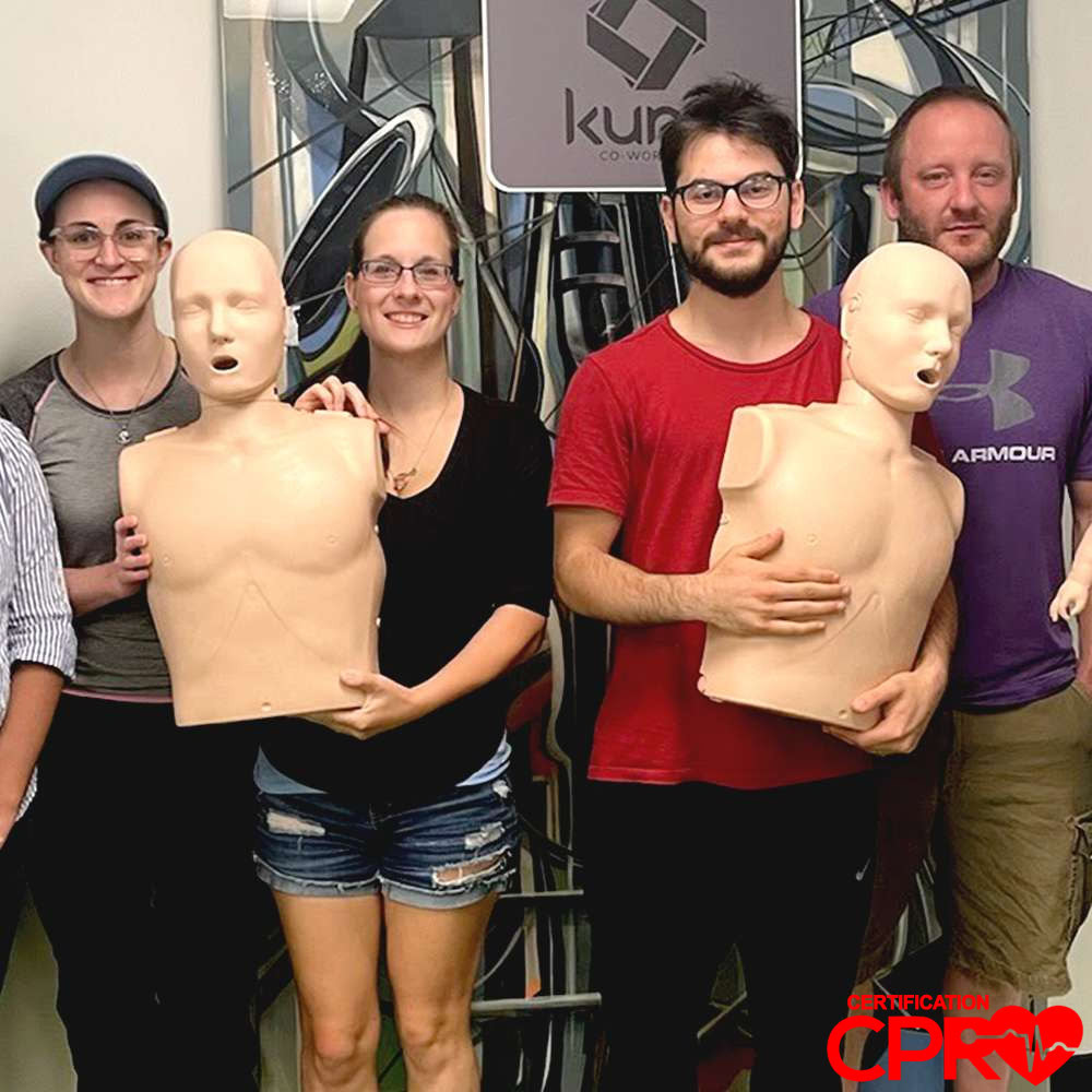 CPR certification training with mannequins in Chicago. Learn life-saving skills from certified instr.